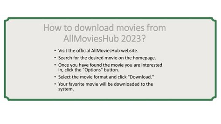 AllMoviesHub 300MB Movies: The Ultimate Guide to Downloading High-Quality Movies at Low File Sizes