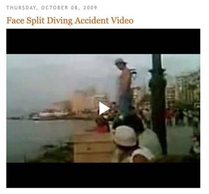 Split Face Diving Accident Video: A Deep Dive into the Shocking Incident